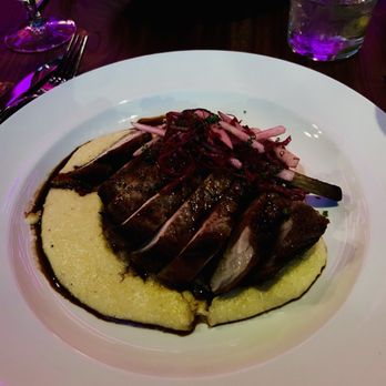 Memoir - Pork chop with pecorino polenta - American Near Me - Omaha, Nebraska