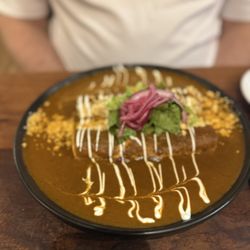 Amelias Mexican Kitchen - Mole enchiladas
