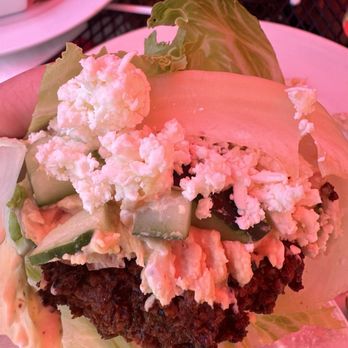 Jimmy V's Grill & Pub - Falafel lettuce wrap with feta added - Pubs Near Me - Westerville, Ohio Jimmy V's Grill & Pub - Falafel lettuce wrap with feta added - Pubs Near Me - Westerville, Ohio