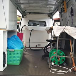 Designer Dog Grooming - Inside of my van with all required accessories