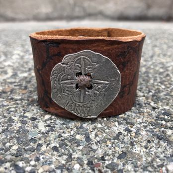Trace of Grey Designs - a striking cuff...this one. a beautiful celtic style medallion mounted onto brown oil tan - Accessories Near Me - Vancouver, British Columbia Trace of Grey Designs - a striking cuff...this one. a beautiful celtic style medallion mounted onto brown oil tan - Accessories Near Me - Vancouver, British Columbia