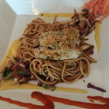 Cafe Marquesa - Wahoo with udon noodles - New American Near Me - Key West, Florida Cafe Marquesa - Wahoo with udon noodles - New American Near Me - Key West, Florida