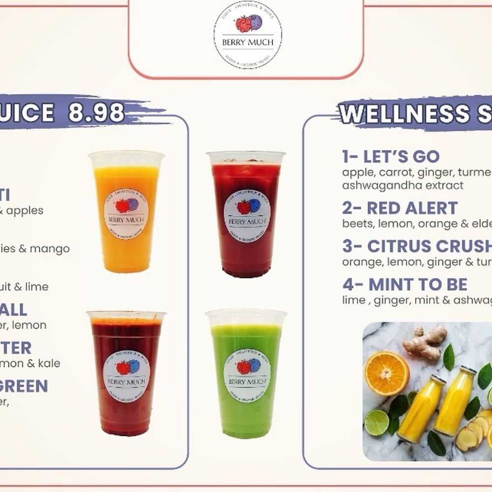 Berry Much - Menu - Juice Bars & Smoothies Near Me - Seattle, Washington