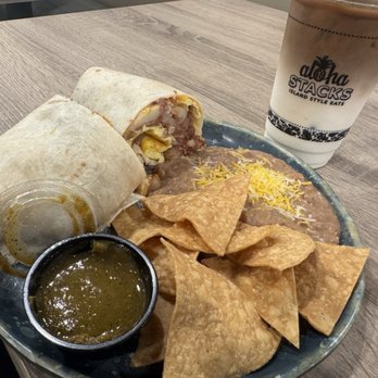 Aloha Stacks - Corned beef hash burrito - Breakfast & Brunch Near Me - Whittier, California Aloha Stacks - Corned beef hash burrito - Breakfast & Brunch Near Me - Whittier, California