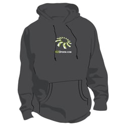 EZDrone hoodie front designed by Mark