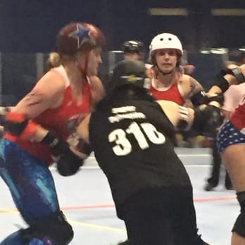 Strong Island Derby Revolution - Cindy rocking them 2 at a time! 5-21-2016 - Amateur Sports Teams Near Me