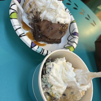Shanna's Sugar Shack - 2 scoop sundae and a 2 scoop sundae with brownie. - Desserts Near Me - Prescott, Arizona Shanna's Sugar Shack - 2 scoop sundae and a 2 scoop sundae with brownie. - Desserts Near Me - Prescott, Arizona