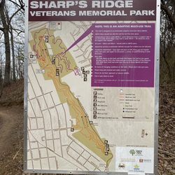 Sharps Ridge Memorial Park Trail - Trail map