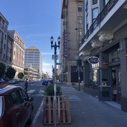 Cape and Cowl from the street. Area reminds me of Gotham in architecture