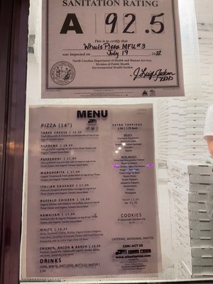 Menu photo 1 Wheelz Pizza Wilmington, NC Menu photo 1 Wheelz Pizza Wilmington, NC