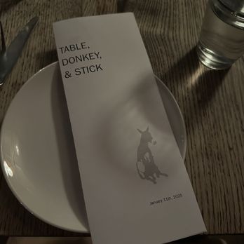 Table, Donkey and Stick - Menu - Modern European Near Me - Chicago, Illinois