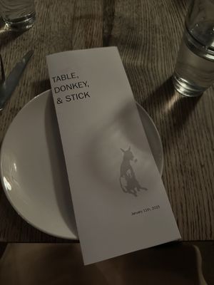 Table, Donkey and Stick by null Table, Donkey and Stick by null