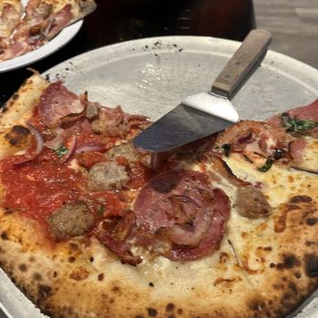 V Pizza + Tap Garden - The pizza was so good and we were hungry forgot to get picture of whole pie - Italian Near Me - Fleming Island, Florida V Pizza + Tap Garden - The pizza was so good and we were hungry forgot to get picture of whole pie - Italian Near Me - Fleming Island, Florida