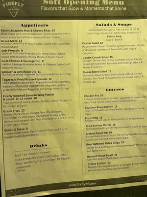 Menu photo 2 Firefly Bar & Grill Wichita Falls, TX