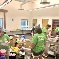 Setting up for the Back To School Bash!
