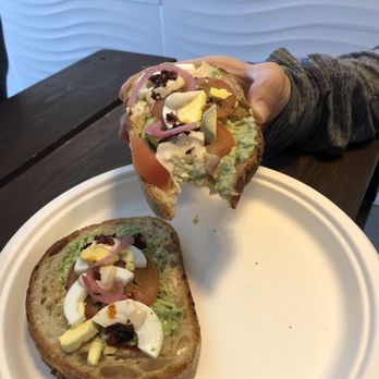 Regent Coffee - Avocado toast with egg to top it off - Coffee & Tea Near Me - Glendale, California