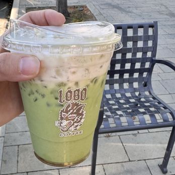 Lobo Roastery & Window Cafe - Iced Banana Matcha Latte - Coffee Roasteries Near Me - Lancaster, California Lobo Roastery & Window Cafe - Iced Banana Matcha Latte - Coffee Roasteries Near Me - Lancaster, California