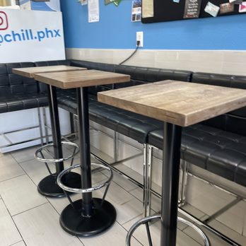 CHILL Water + Ice Cream - a row of bar stools - Water Stores Near Me - Phoenix, Arizona