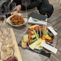 Charcuterie board and shrimp Charcuterie board and shrimp