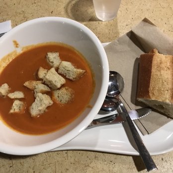 Panera Bread - Creamy tomato soup and a side of bread - Sandwiches Near Me - Davis, California Panera Bread - Creamy tomato soup and a side of bread - Sandwiches Near Me - Davis, California