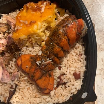 Jerky's Jamaican Grill - Jerk Lobster Rice & Red Peas - Caribbean Near Me - Columbus, Ohio
