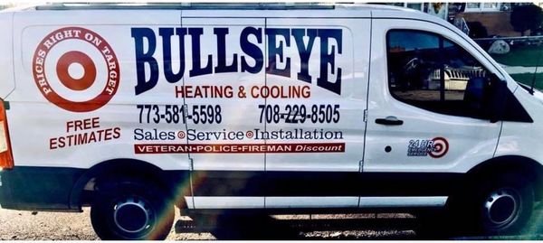 Bullseye Heating & Air Conditioning Logo