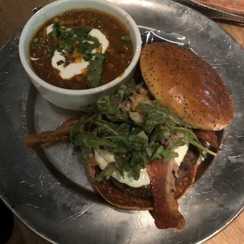 Eureka! - Hamburger with chili soup - American Near Me - Concord, California