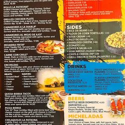 Taqueria La Patrona - Menu