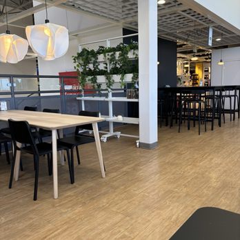 IKEA Restaurant - Interior with both regular tables and high tables - American Near Me - East Palo Alto, California IKEA Restaurant - Interior with both regular tables and high tables - American Near Me - East Palo Alto, California