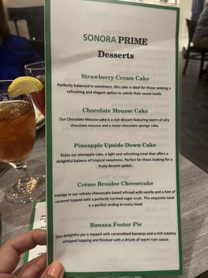 Menu photo 1 Sonora Prime Shreveport, LA Menu photo 1 Sonora Prime Shreveport, LA