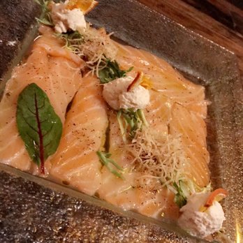 Kata Robata - Yuzu salmon sashimi - Sushi Bars Near Me - Houston, Texas Kata Robata - Yuzu salmon sashimi - Sushi Bars Near Me - Houston, Texas