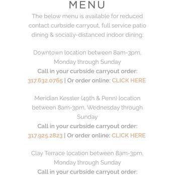 Cafe Patachou - Menu - Breakfast & Brunch Near Me - Carmel, Indiana Cafe Patachou - Menu - Breakfast & Brunch Near Me - Carmel, Indiana