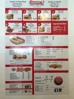 Menu photo 8 Jimmy's Famous Hot Dogs Durham, NC Menu photo 8 Jimmy's Famous Hot Dogs Durham, NC