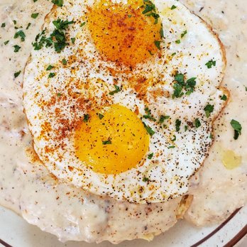 The Mont - Biscuits and gravy with 2 sunnyside up eggs - Breakfast & Brunch Near Me - Portland, Oregon The Mont - Biscuits and gravy with 2 sunnyside up eggs - Breakfast & Brunch Near Me - Portland, Oregon