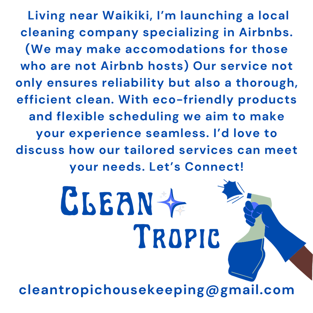 CLEAN TROPIC HOUSEKEEPING Home Cleaning 745 Ke'eaumoku St, Urban