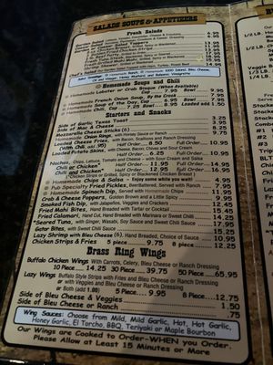 Menu photo 3 Brass Ring Pub Royal Palm Beach, FL