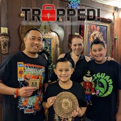 Trapped! Escape Room - Puzzlemaster was hard for us newbies but the GM hints helped us to solve it in time!