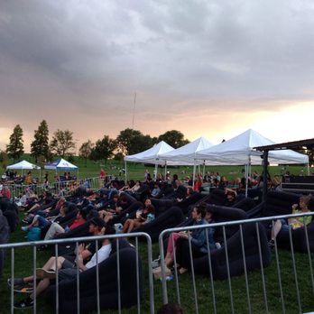 Levitt Pavilion Denver - The VIP section- $30 for comfy seats and 2 drink tickets - Stadiums & Arenas Near Me - Denver, Colorado