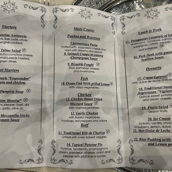 El Querandí - Menu - Argentine Near Me - Buenos Aires, C