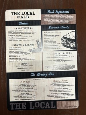 Menu photo 1 The Local @ ALB Latham, NY Menu photo 1 The Local @ ALB Latham, NY