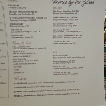 Bistro Amasa - Drink menu - New American Near Me - Santa Barbara, California