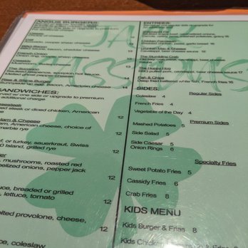 Jack Cassidy's Irish Pub - Menu - Irish Pub Near Me - Pottstown, Pennsylvania Jack Cassidy's Irish Pub - Menu - Irish Pub Near Me - Pottstown, Pennsylvania