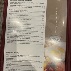 Fifty's Grill and Deli Restaurant - Menu. July 2023.