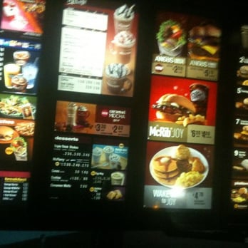 McDonald's - menus and prices on the wall - Fast Food Near Me - Anchorage, Alaska