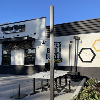 Better Buzz Coffee - Outside Seating - Coffee & Tea Near Me - Upland, California Better Buzz Coffee - Outside Seating - Coffee & Tea Near Me - Upland, California