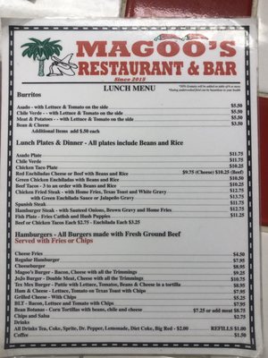 Menu photo 4 Magoo's Place Alpine, TX Menu photo 4 Magoo's Place Alpine, TX