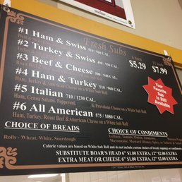 Deli sandwich menu Deli sandwich menu