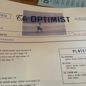 The Optimist - Menu - Seafood Near Me - Atlanta, Georgia The Optimist - Menu - Seafood Near Me - Atlanta, Georgia
