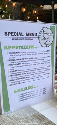 Menu photo 4 Armando's Place Bucerías, NAY