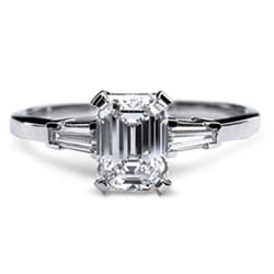 D Atlas Estates - Classic Emerald Cut Diamond Engagement Ring